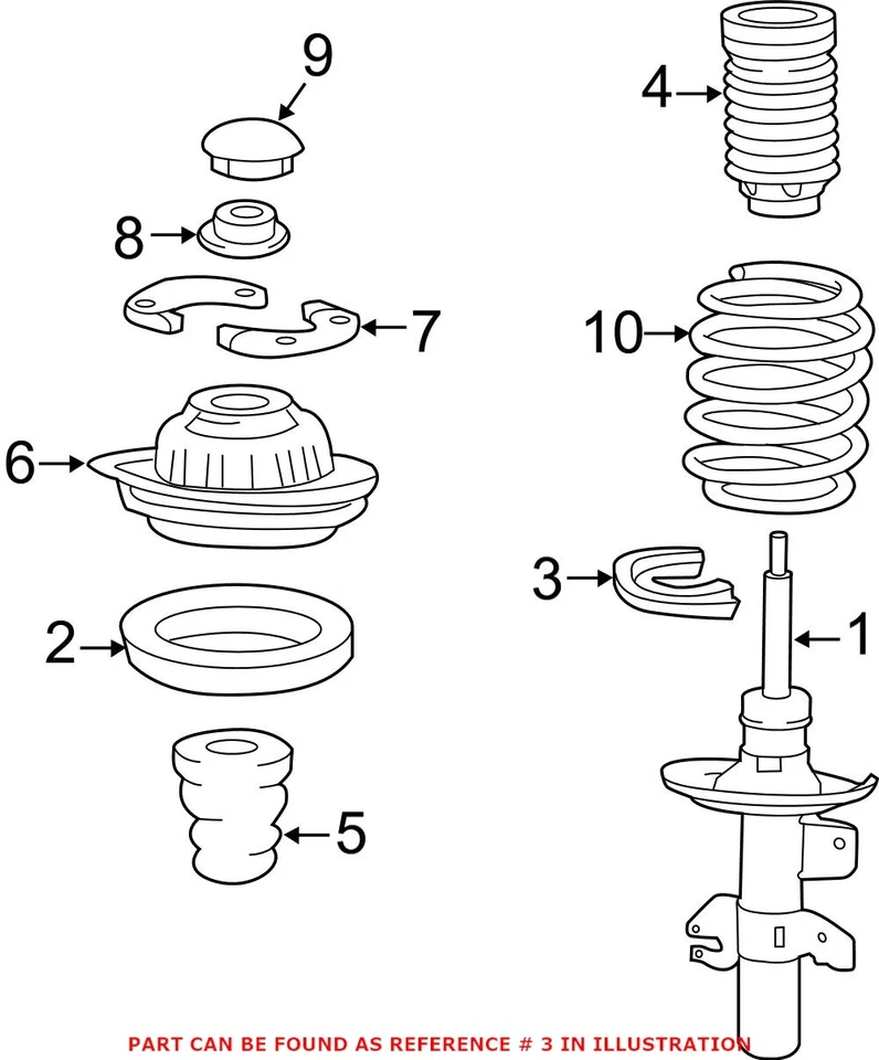 Genuine OEM Mopar Lower Coil Spring Insulator For Chrysler 200 Jeep Cherokee - Image 2 of 2