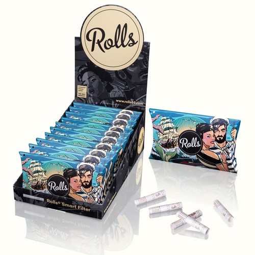Rolls 50 Pack | 7MM | 50 x10 Packs - 500 Filters - Full Box - Picture 2 of 6