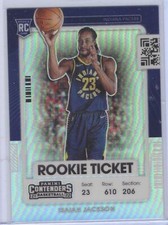 ISAIAH JACKSON 2021-22 PANINI CONTENDERS SILVER PRIZM VARIATION ROOKIE RC #122