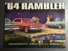 1964 AMC American Motors Rambler Showroom Advertising Sales Brochure RARE!!