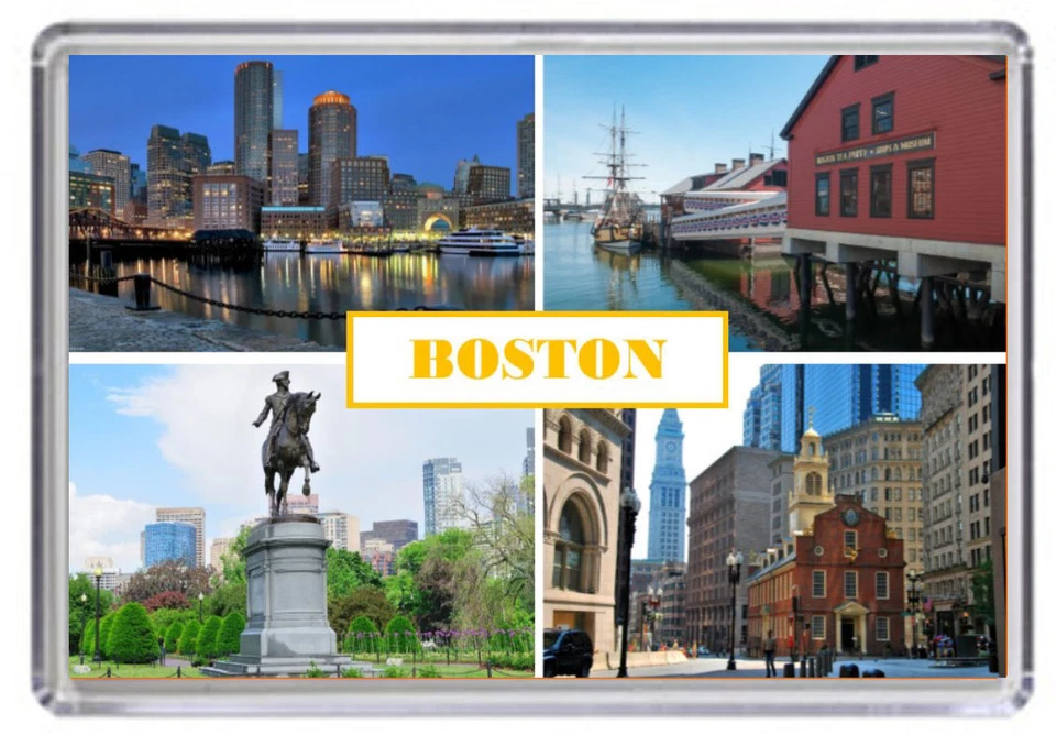 Boston, USA Fridge Magnet 02