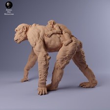 DEN MINIATURES  5 SCIMPANZE' + 1 CUCCIOLO 1/35  CHIMPANZEE  MONKEY ANIMAL  SET