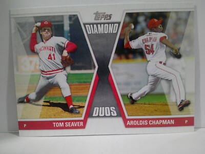 2011 Topps Diamond Duos Reds Baseball Card #SC Tom Seaver/Aroldis ...