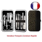 kit Trousse-Manucure 12 Pieces-Pedicure-Manicure Coupe-Ongles ciseaux