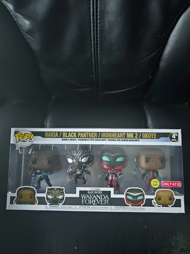 Black Panther Wakanda Forever Marvel Studios Funko Pop 4 pack BRAND NEW IN BOX