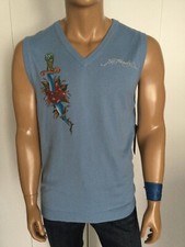 Ed Hardy Y2K Snake/Skull/Eagle Vest Size XL