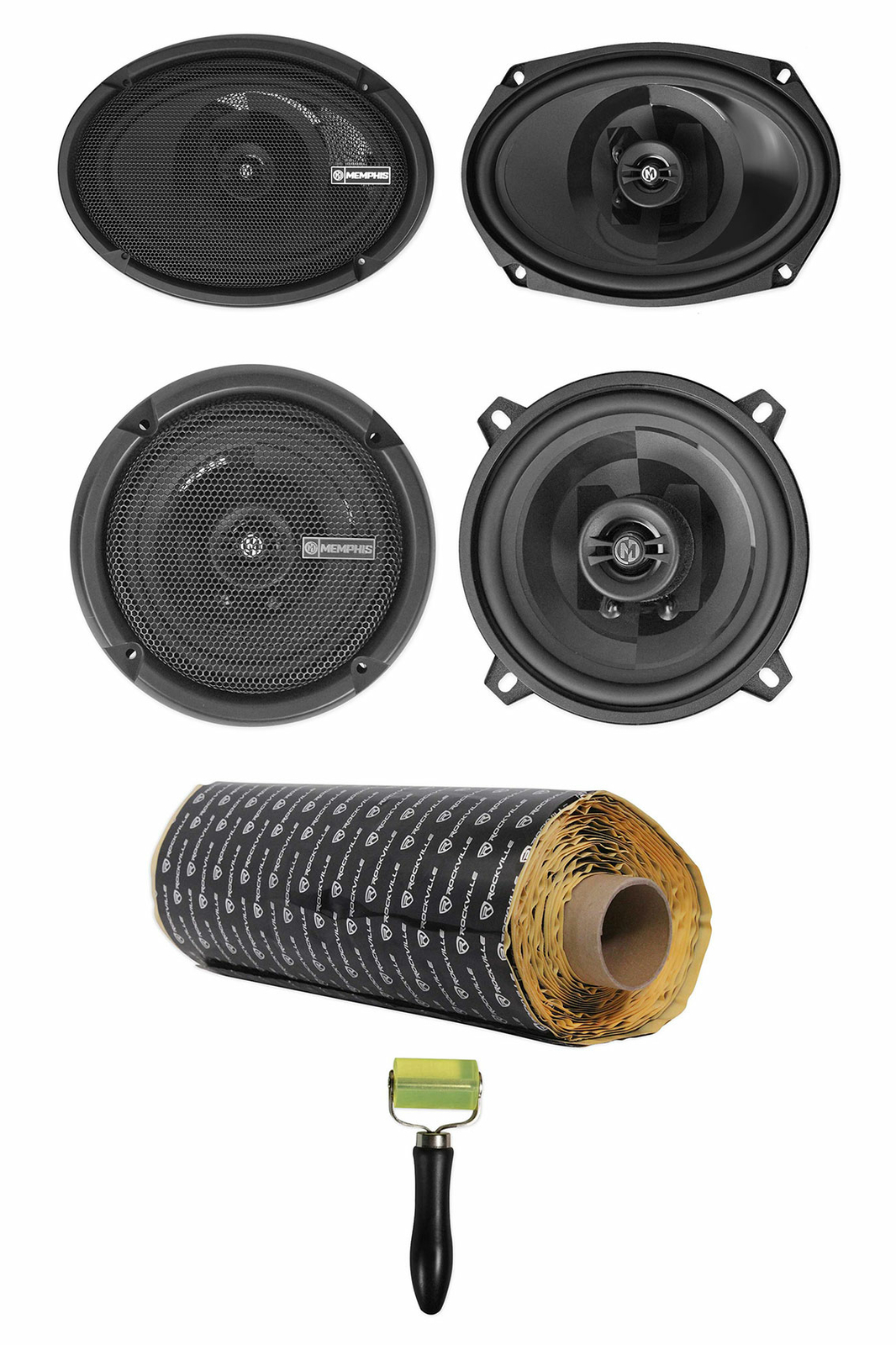 2 Memphis Audio PRX6902 6x9525-дюймовые автомобильные Аудио коаксиальные динамики Звуковой комплект Rockmat 3809000₽