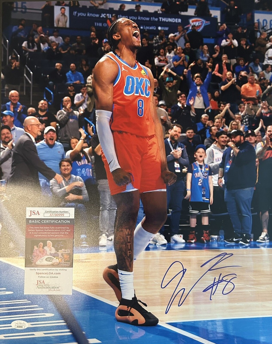 Jalen Williams Autographed 16x20 Photo JSA Authentic OKC Thunder J