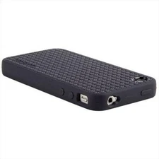 Speck PixelSkin Silicone Case for iPhone 4/4S – Black | Soft Grip Shock Absorb