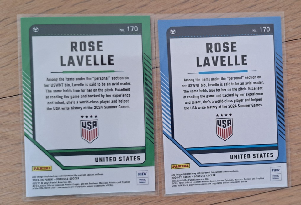2024-25 Panini Donruss FIFA Rose Lavelle #170 Lot 2 | eBay