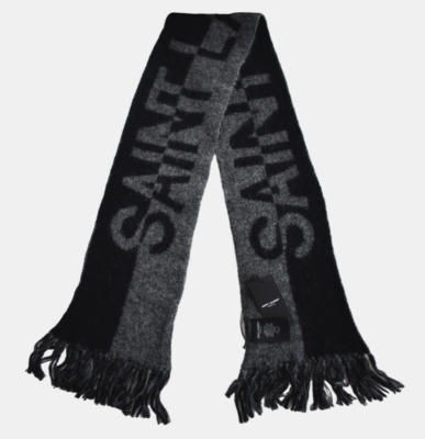 SAINT LAURENT ニット 2枚セット 🆕️SAINT LAURENT SPLIT LOGO WOOL ALPACA MOHAIR Intarsia-Knit Long