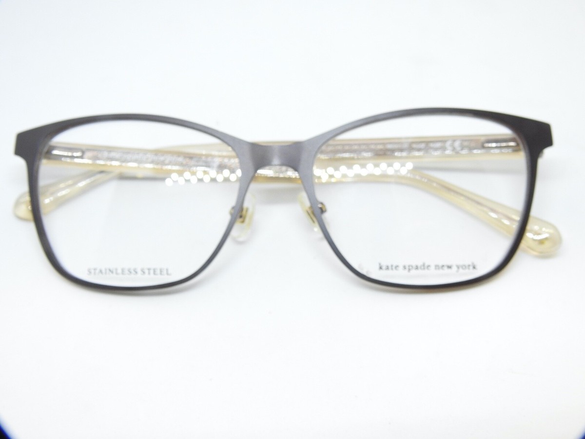 NEW Kate Spade Seline 09Q Eyeglasses Frame Brown Full Rim Rectangle Shape 53mm Kate Spade Seline eyeglasses for women in Black main image 3
