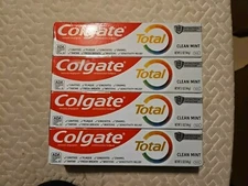 Colgate Total Clean Mint Toothpaste 5.1 oz Pack of 4 Teeth Whitening Exp 06/2026