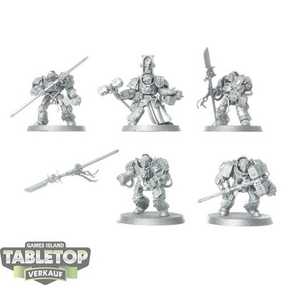Grey Knights - 5 x Brotherhood Terminator Squad - grundiert
