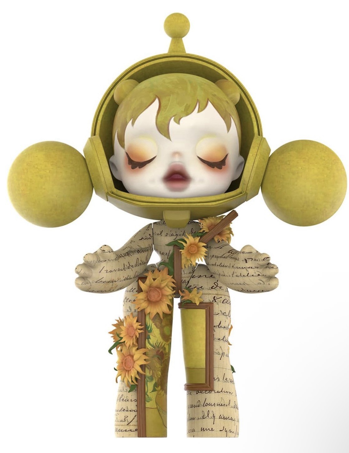 POP MART MEGA α SKULLPANDA 400% Van Gogh Museum Sunflowers, Collectible Art Toy