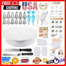 71PCs Cake Decorating Kit, Baking Supplies Tools - Includes Cake Stand Turnta...