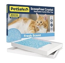 PetSafe ScoopFree Disposable Crystal Cat Litter Tray, 1-Pack, Blue - PAC00-18123