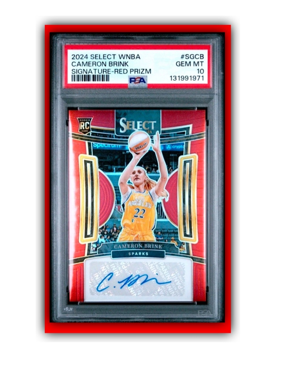 Cameron Brink Auto | 2024 Panini Select WNBAÂ #SGCB Red Prizm /99 (AU, RC) PSA 10