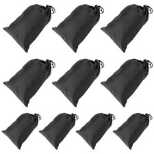 :Polyester Skipping Rope Carry Bag Black Drawstring Bag Drawstring Carry Bag