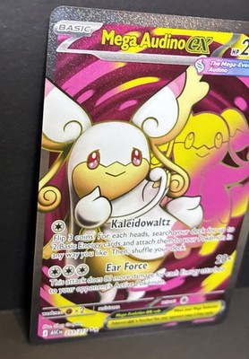 Mega Audino EX 253/217 Pokemon TCG Rare Full Art Card Ascended