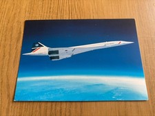 British Airways Concorde airline issue postcard
