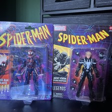 Hasbro Marvel Legends Spider-Man Retro Card Agent Venom Spider Man Unlimited