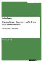Theodor Storms 'Immensee' Als Werk Des BüRgerlichen Realismus Stefan Reuter Buch