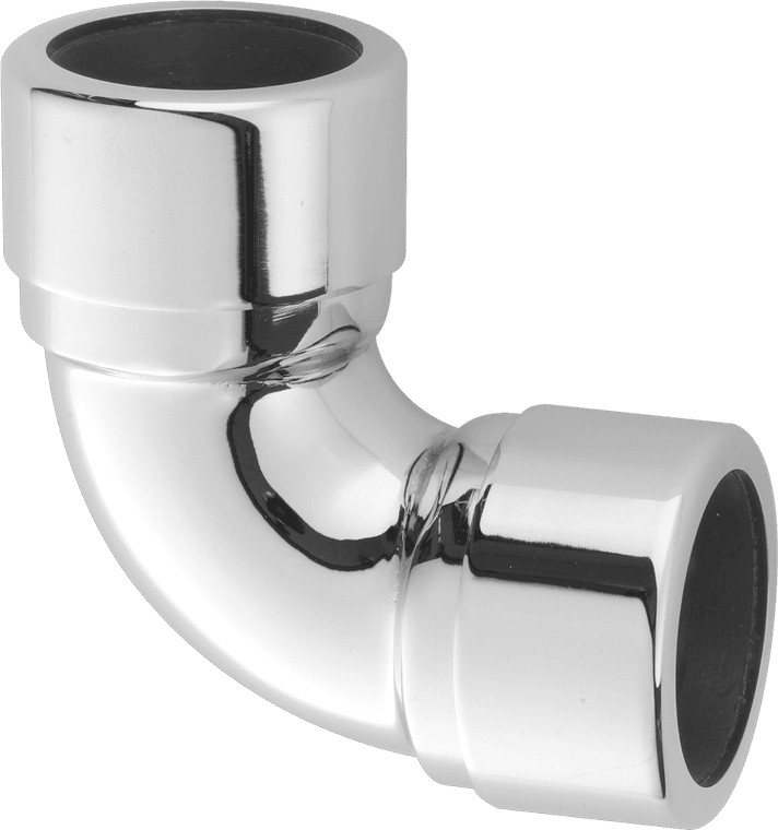 McAlpine 32A-CB Chrome Plated Brass 90° Compression Bend 32mm