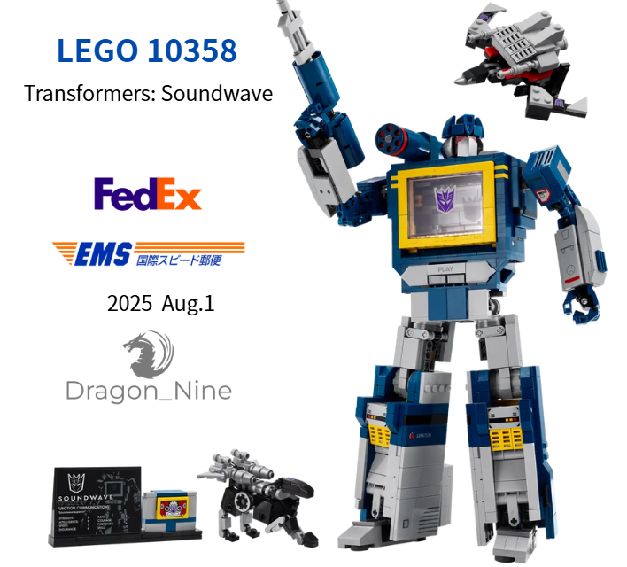 LEGO ICONS #10358 Transformers: Soundwave 2025 Aug.1 New w/box