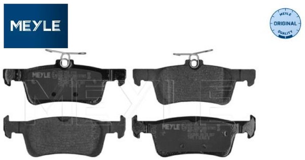 Meyle 0252584116 Bremsbelagsatz FüR Scheibenbremse Bremsbelagsatz FüR Peugeot-image