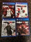 NBA 2k Games for PS4 (2K17, 2K18, 2K19 AND 2K20) (LOOK)