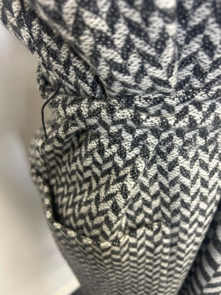 Abrigo Max Mara Espiga Patrón Reversible Lana Sin Mangas, Talla S - #1008 Foto 3 de 4