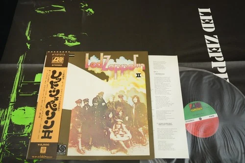 LED ZEPPELIN II complete w/poster JAPAN VINYL LP OBI GATEFOLD P-10101A EX-/EX