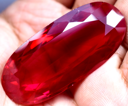 Natural 169.90 Ct Mogok Pink Huge Ruby Sparkling GGL Certified Loose Gemstone - Picture 7 of 12