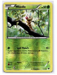 Weedle Reverse Holo Common XY Base Set 3/146