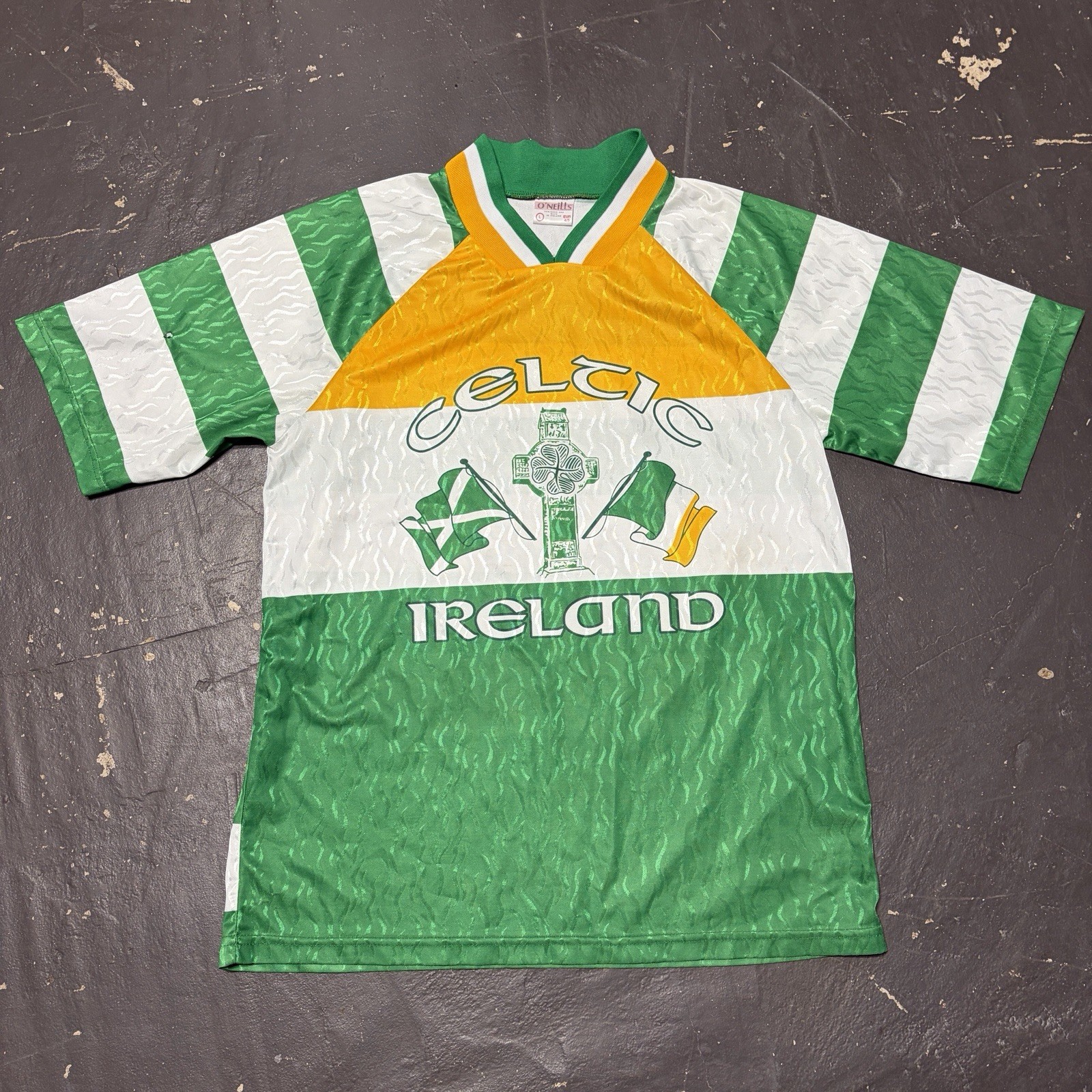 Vintage Ireland Soccer Jersey Mens L Football O’neills Irish Celtic 90s EUR 4/5