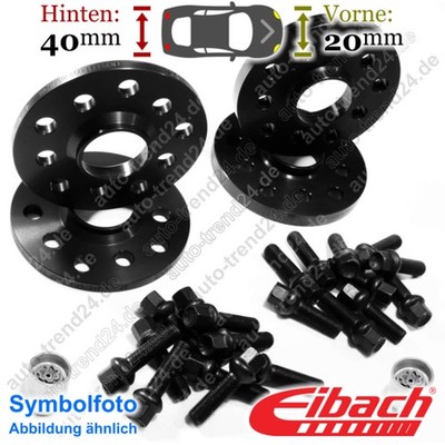 Eibach Spurverbreiterung schwarz VA 20mm & HA 40mm für VW EOS 1F7 1F8 06-15