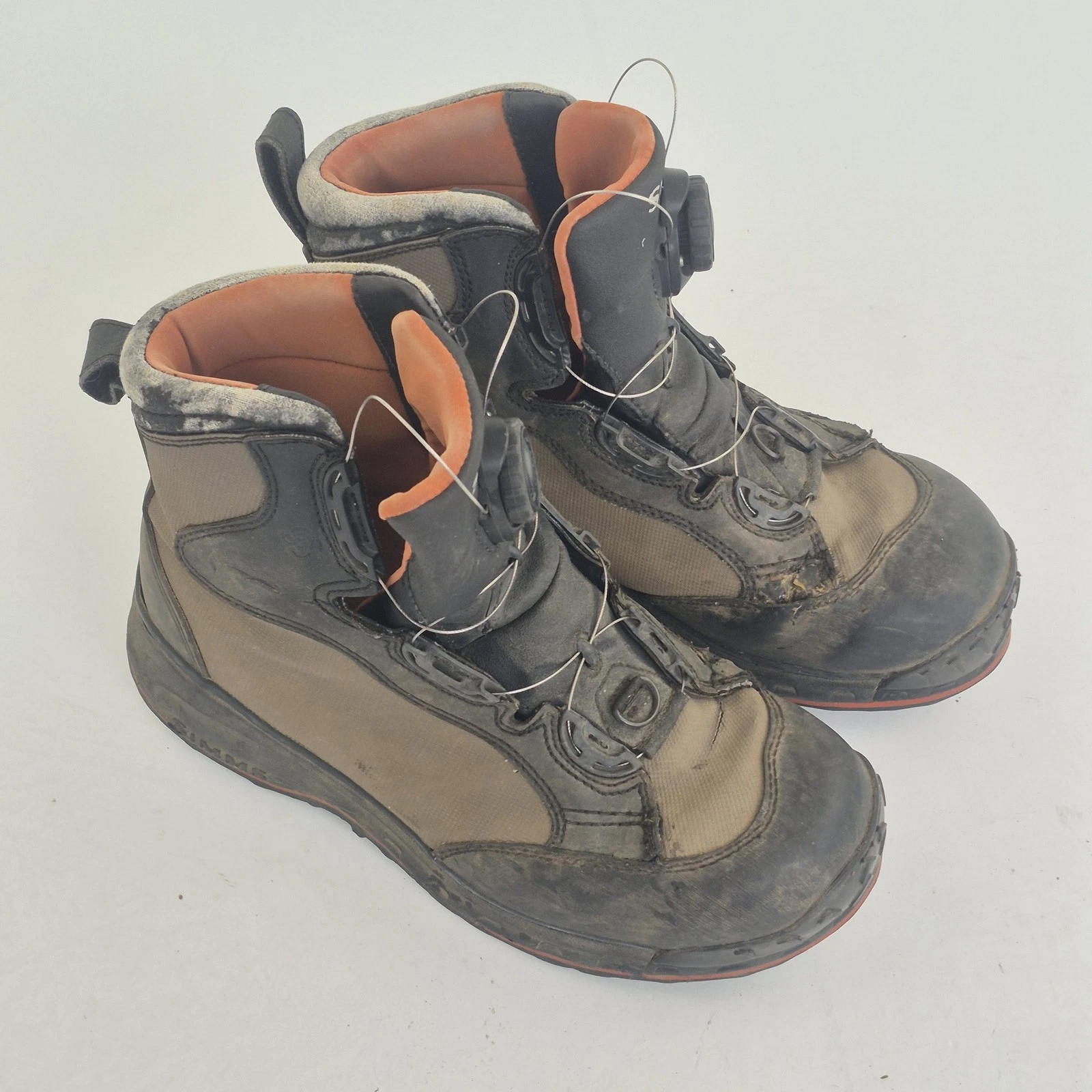 SIMMS Fishing Boots 8 Brown Mens