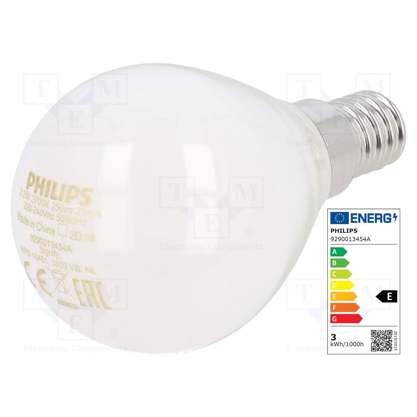 Philips Golf Ball Led Bulb E14 2.2 W Warm White 250 Lumens - Image 6