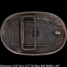 Flower Floral Cowgirl Hippie Cowboy Western Ladies 1990s Vintage Belt Buckle