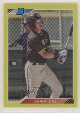 2020 Bowman Heritage Chrome Prospects Yellow Refractor 53/75 Grant Little 0d7u