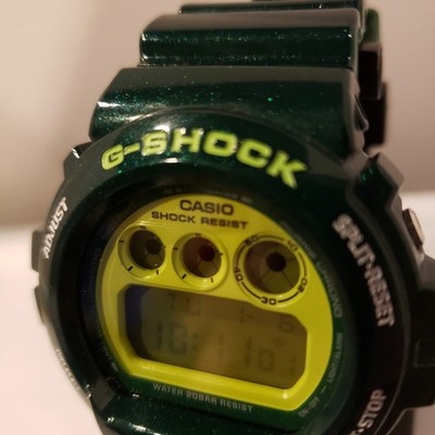 CASIO G SHOCK DW6900CC 3JF Crazy Colors Metallic Green New No Box