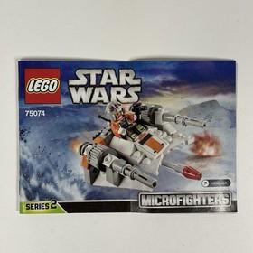 LEGO Star Wars Snowspeeder Microfighter 75074 100% Complete w/ Manual No Minifig