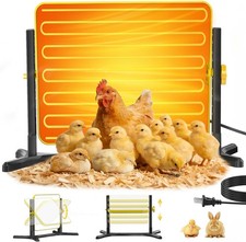 Chick Brooder Heater Plate Adjustable Height Thermostat Chicken Coop Heat Panel
