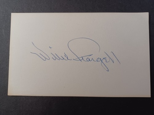 Willie Stargell (d. 2001) Signed Index Card - Pirates, HOF