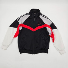 Y2K Adidas Originals Track Jacket Men's Size Medium Black Red White Full Zip VTG