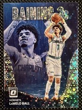 2022-23 Panini Donruss Optic Raining 3s LaMelo Ball #12 Fast Break Disco Prizm