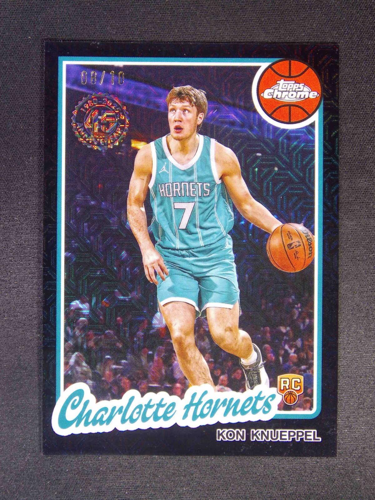 2025-26 Topps Chrome Flagship Kon Knueppel RC Rookie 1980 Chrome Mojo Black /10