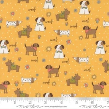 Lucky 55700 14 Puppy Parade Sun by Sweetwater for Moda Fabrics - by half-yard
