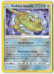 Radiant Steelix 124/196 Lost Origin Radiant Rare Holo